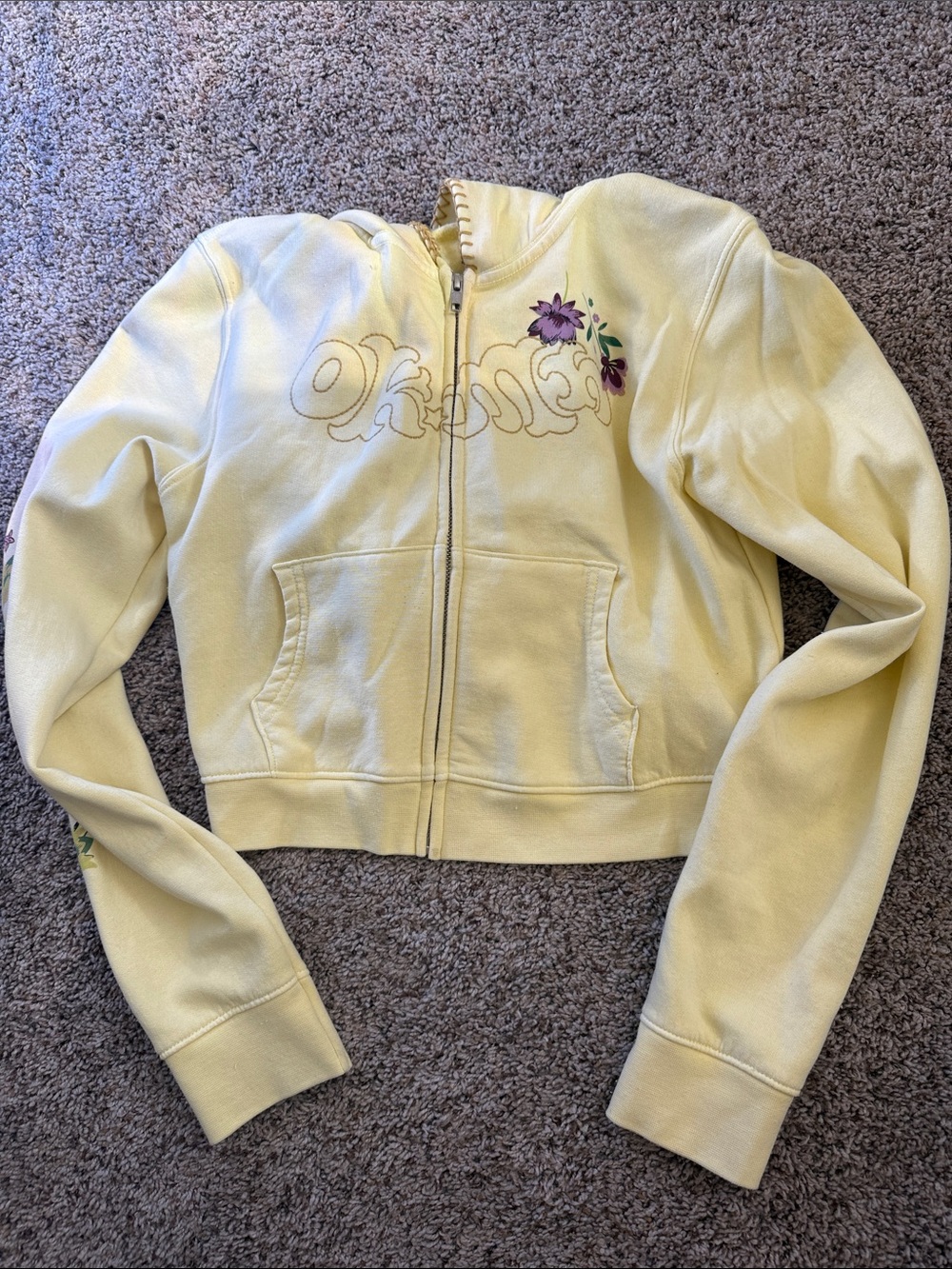 Women’s Mad happy cropped zip up